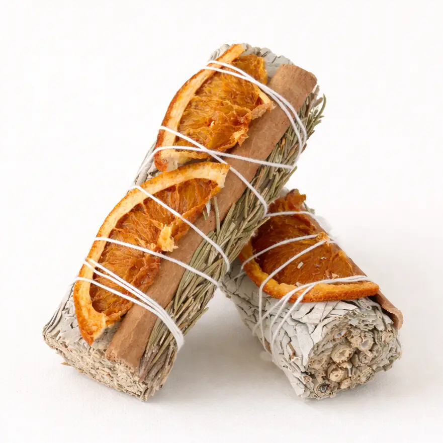 Sage Smudge Sticks with Orange